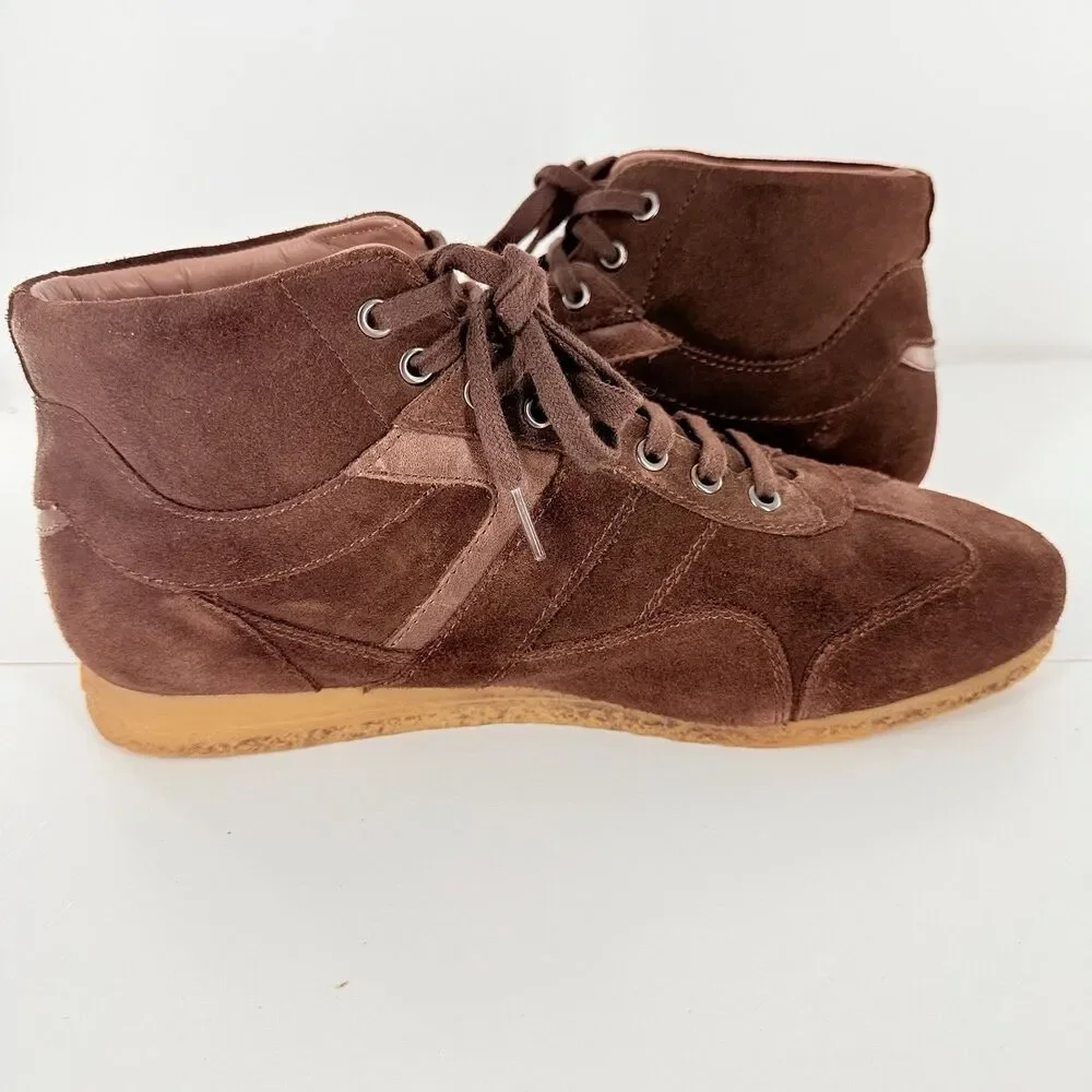 GEOX Men's leather suede sneaker boots 12 US, 45 EUR